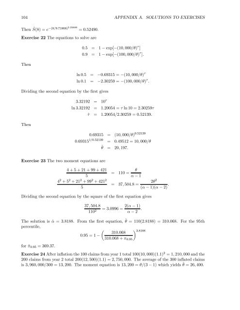 Estimation, Evaluation, and Selection of Actuarial Models