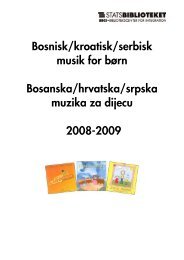Bosnisk/kroatisk/serbisk skÃ¸nlitteratur for voksne - Statsbiblioteket