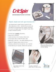 Critspin 2.qxp - Iris Sample Processing