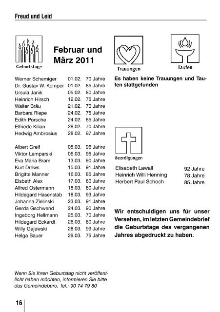 Evangelische Zeitung - Evangelische Hoffnungsgemeinde