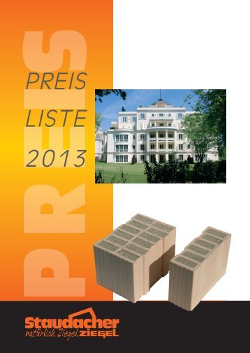 Download Preisliste - Staudacher