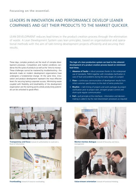 Brochure Lean Development - Staufen