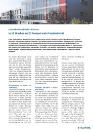 Detaillierte Projektbeschreibung - Staufen