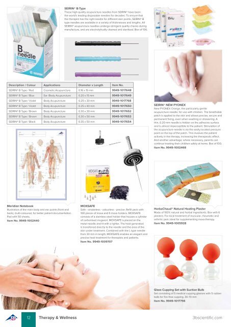 3B Scientific - THERAPY & WELLNESS Catalog