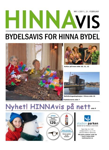 Nyhet! HINNAvis på nettside 9 - Stavanger kommune