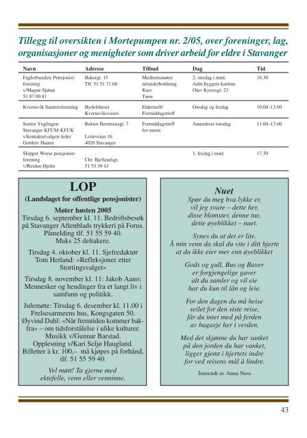 Mortepumpen nr. 3 2005 - Stavanger kommune