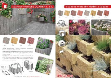 Betonové svahovky, tvarovky - Katalog - STAVOMARKET