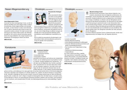 3B Scientific - Medizin Neuheiten