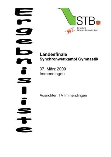 Landesfinale Synchronwettkampf P-Ãbungen