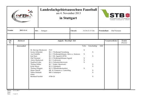 04. November - Stuttgart - SchwÃ¤bischer Turnerbund