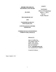 233872 ENTERED Office of Proceedings March 1, 2013 Part of ...