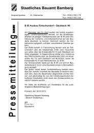 B 85, Ausbau FÃ¶rtschendorf - Steinbach am Wald + Umleitungsskizze