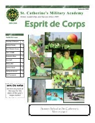 Esprit de Corps Esprit de Corps - St. Catherine's Academy