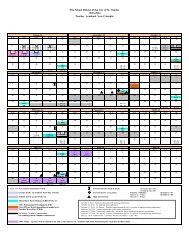Teacher Calendar - City of St. Charles School District