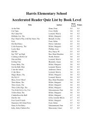 Accelerated Reader Quiz List - City of St. Charles School District