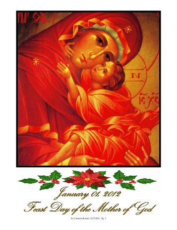 January 1, 2012 - St. Clement Eucharistic Shrine