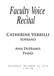 Verrilli Voice Recital - St. Cloud State University