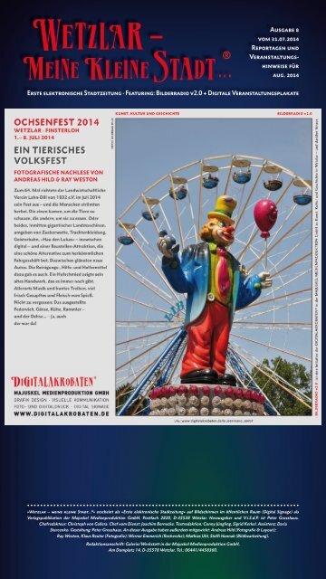 Wetzlar - meine kleine Stadt...® / Ausgabe Nr. 8 vom 02.08.2014