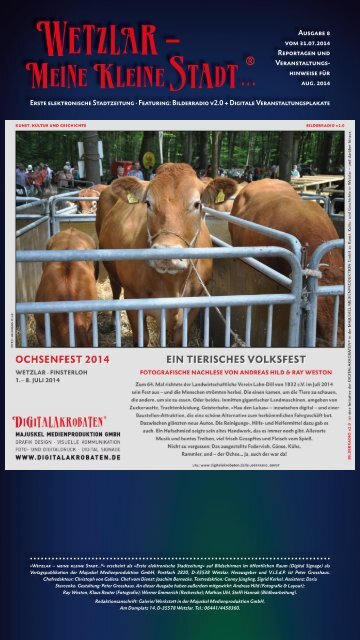 Wetzlar - meine kleine Stadt...® / Ausgabe Nr. 8 vom 02.08.2014