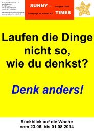 Laufen die Dinge nicht so, wie du denkst? Denk anders!