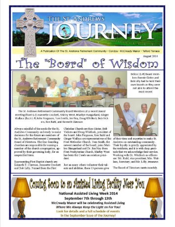 St. Andrews Retirement Community August Newsletter.pdf