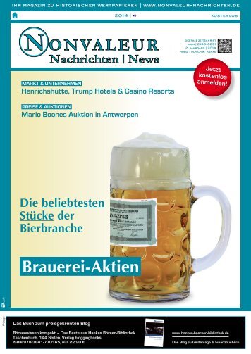 NONVALEUR Nachrichten | News – Ausgabe 4/2014 – Brauerei-Aktien