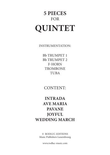 5 Pieces for Quintet