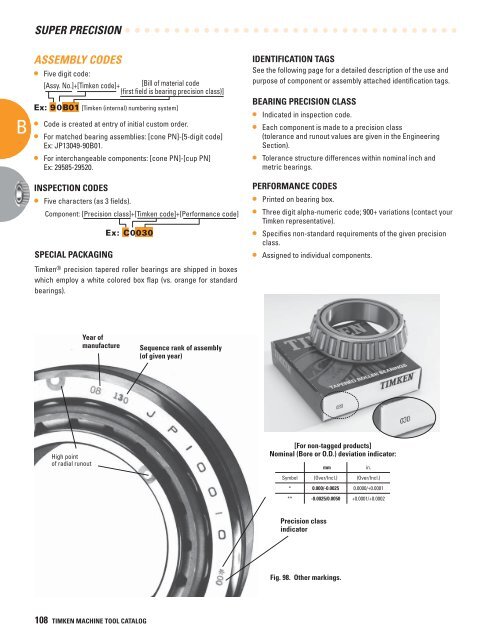 Timken Super Precision Bearings for Machine Tool Applications