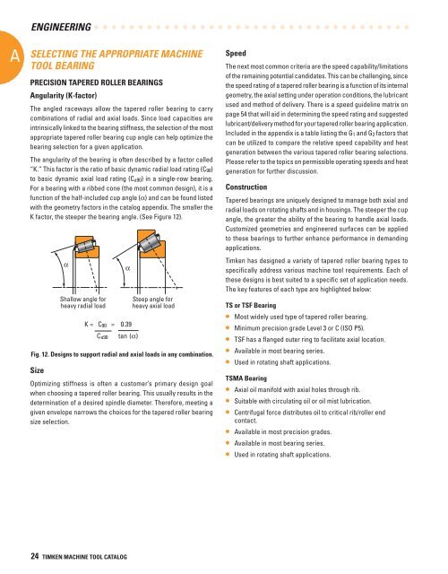 Timken Super Precision Bearings for Machine Tool Applications