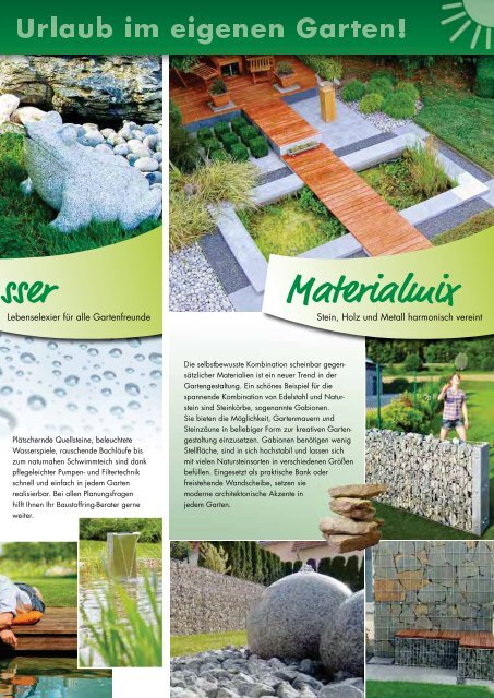 Naturstein verleiht Gärten - ieQ-systems AG