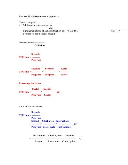 Lecture Notes for Computer Architecture II - St. Cloud State University