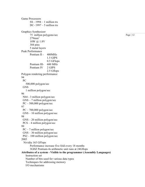 Lecture Notes for Computer Architecture II - St. Cloud State University