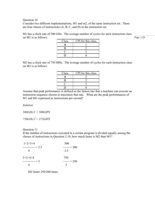 Lecture Notes for Computer Architecture II - St. Cloud State University