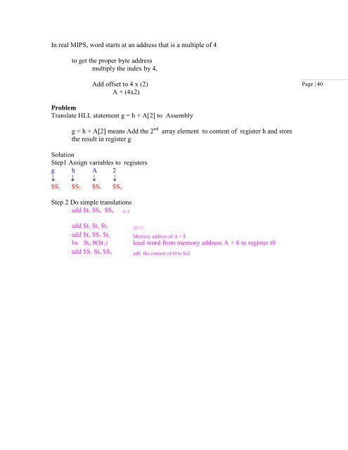 Lecture Notes for Computer Architecture II - St. Cloud State University