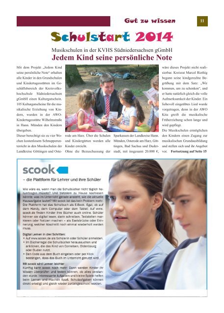 Das Veranstaltungsmagazin für Eltern und Kinder