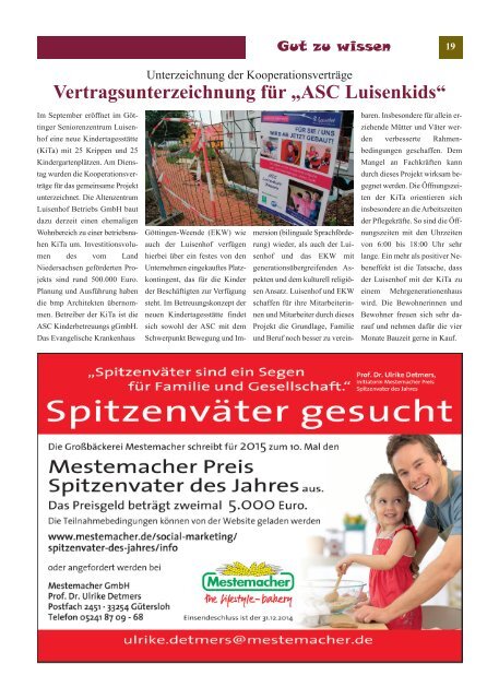 Das Veranstaltungsmagazin für Eltern und Kinder