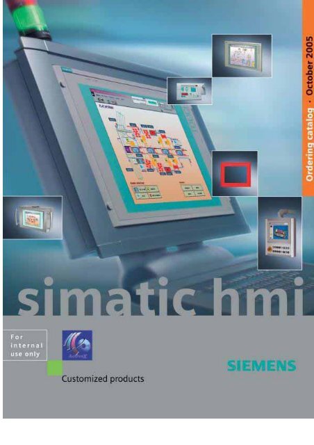 SIMATIC HMI ÐŸÑ€Ð¾Ð´ÑƒÐºÑ‚Ñ‹ Ð·Ð°ÐºÐ°Ð·