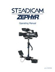 Operating Manual - Steadicam