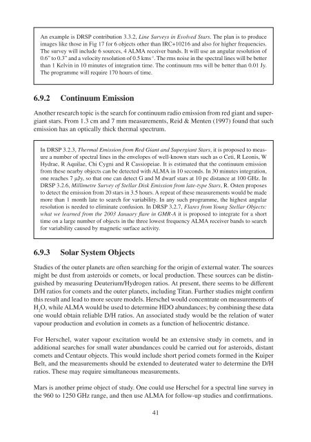 4 Comparison of the ALMA and Herschel - ESO