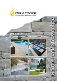 Garten- und Strassenbau Preisliste - Emilio Stecher AG
