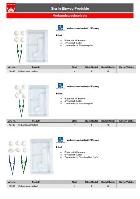 Sterile Einweg-Produkte Verbandswechselsets