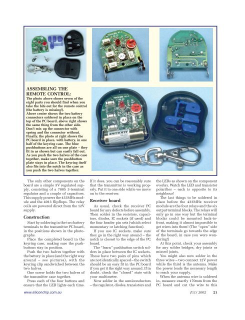 A Rolling Code 4-channel UHF Remote Control - Kitsrus