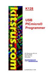 K128 USB PICmicroÂ® Programmer