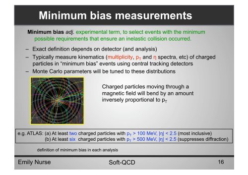 What is soft-QCD? - High Energy Physics