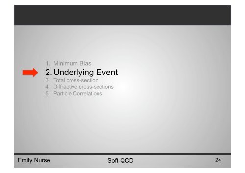 What is soft-QCD? - High Energy Physics