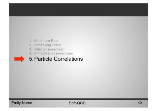 What is soft-QCD? - High Energy Physics