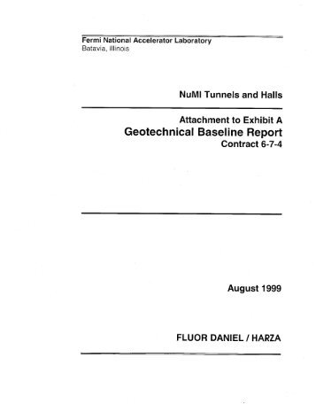 Geotechnical Baseline Report.pdf - High Energy Physics