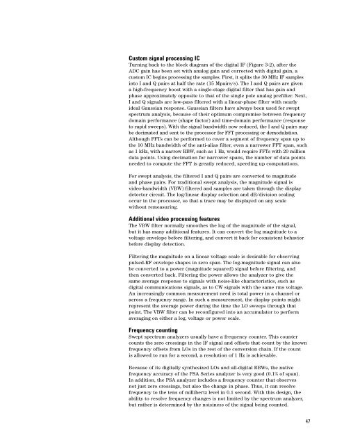 Agilent Spectrum Analysis Basics - Agilent Technologies