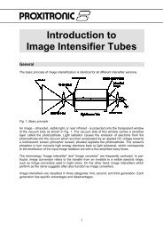 Introduction to Image Intensifier Tubes - High Energy Physics