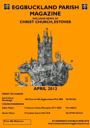 eggbuckland parish magazine includes news of christ church ...